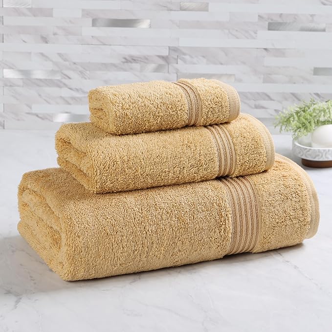 Superior Egyptian Cotton 3-Piece Towel Set, Basic Towels - Image 2