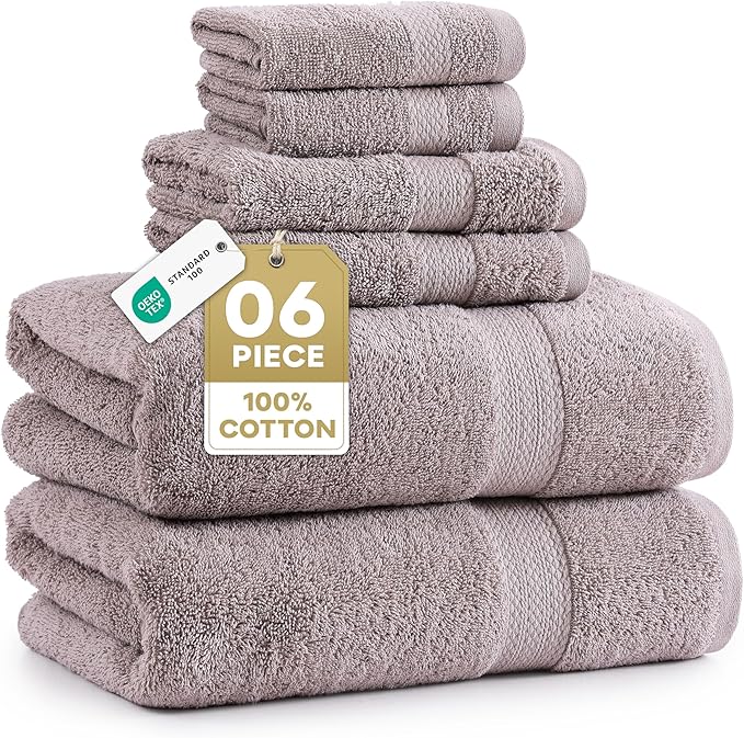 LANE LINEN 100% Ring Spun Cotton Bathroom Towel Set by LaneLinen