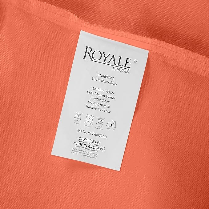 Royale Linens 2 Pack Bulk Flat Sheet Set - Image 9
