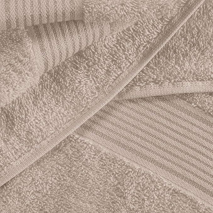 BELZZI Home Ultra Soft 4 Pack Oversized Bath Towel Set 27x54, Cotton Compact - Image 2