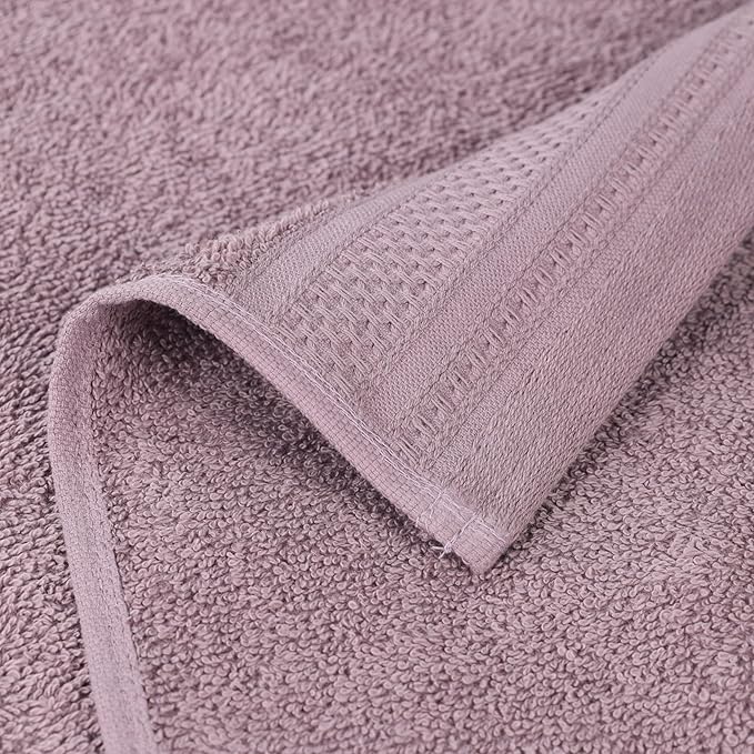 Superior Honeycomb 100% Cotton 500 GSM 12 Piece Bath Towel Set, 6 Washcloths - Image 5