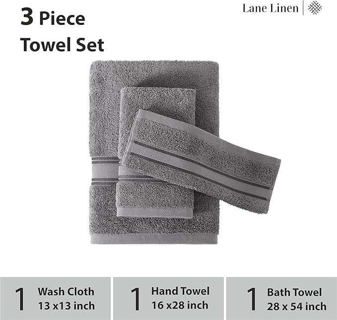 LANE LINEN Luxury Bath Towels Set - Image 3