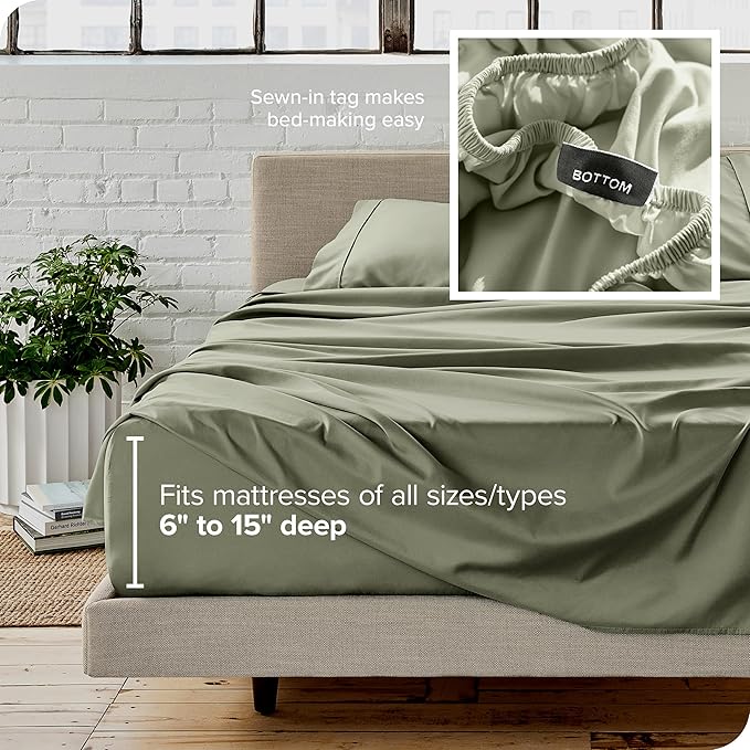 Bare Home Split California King Sheet Set - Image 6