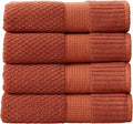 NY Loft 100% Cotton 4 Pack Bath Towel Set| Super Soft & Absorbent Quick-Dry by NYLoft