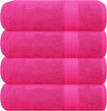 GLAMBURG Premium Cotton 4 Pack Bath Towel Set by GLAMBURG