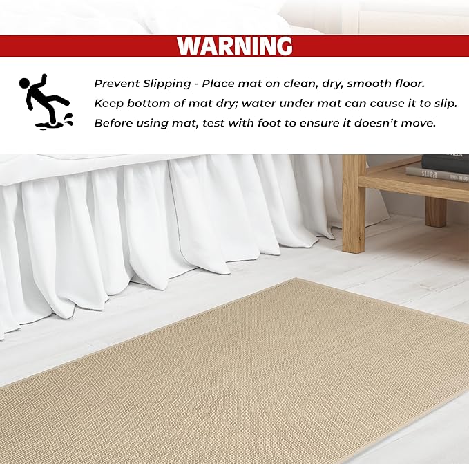 Cotton Paradise 100% Cotton Non Slip Bath Mats - Image 6