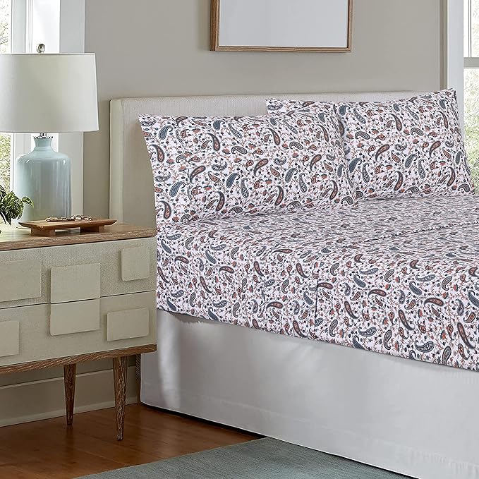 RUVANTI 100% Cotton Sheets – Twin Size Percale Bedding, Cooling & Breathable - Image 9