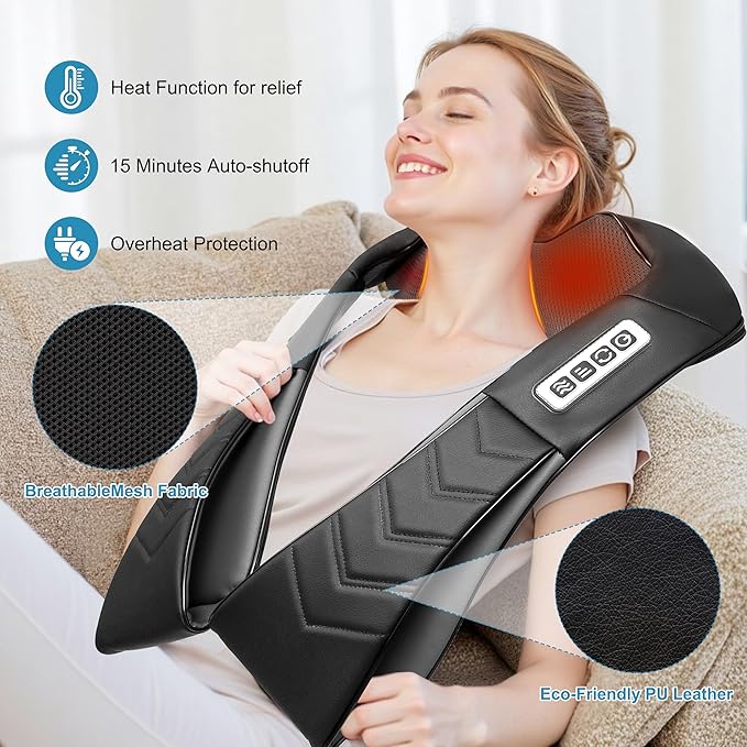 UFFAE Shiatsu Neck and Back Massager - Image 4