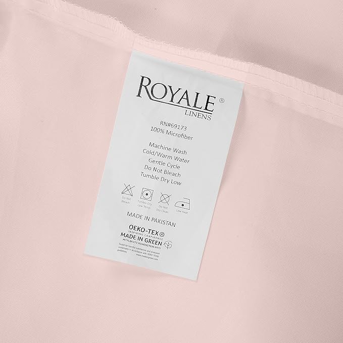 Royale Linens 2 Pack Bulk Flat Sheet Set - Image 9