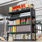 Storage Shelves with Pegboard,72“*48" Wide 24”Heavy Duty Garage Shelving Units and Storage,Metal Shelving Adjustable Shelves,Garage Storage Rack,Industrial Utility Organization For Kitchen,Pantry