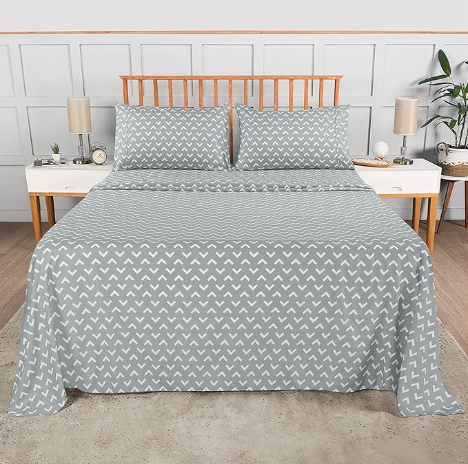Utopia Bedding Queen Sheet Set, Soft Microfiber 4 Piece Bed Sheets - Image 3