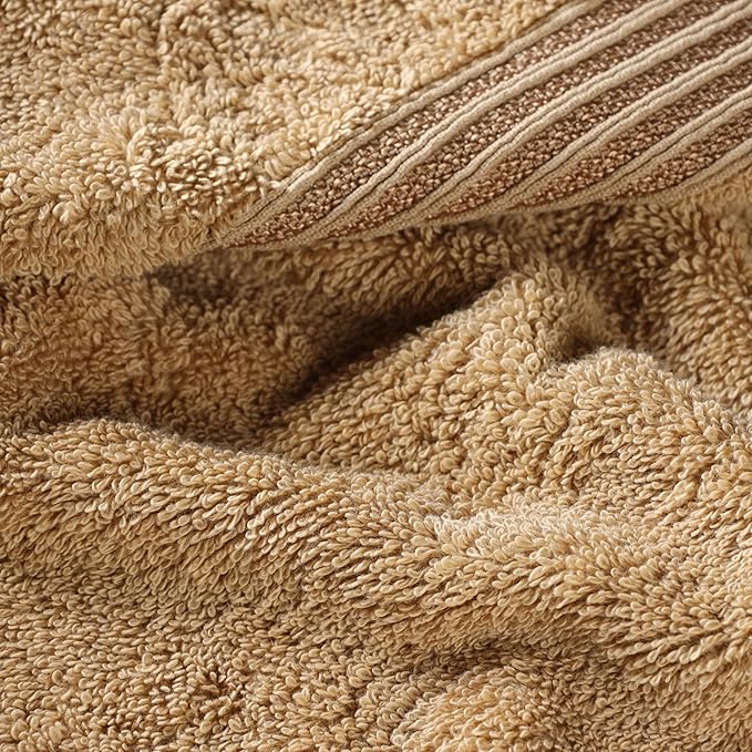 Superior Egyptian Cotton 8-Piece Towel Set, Guest Bath Decor Essentials - Image 6