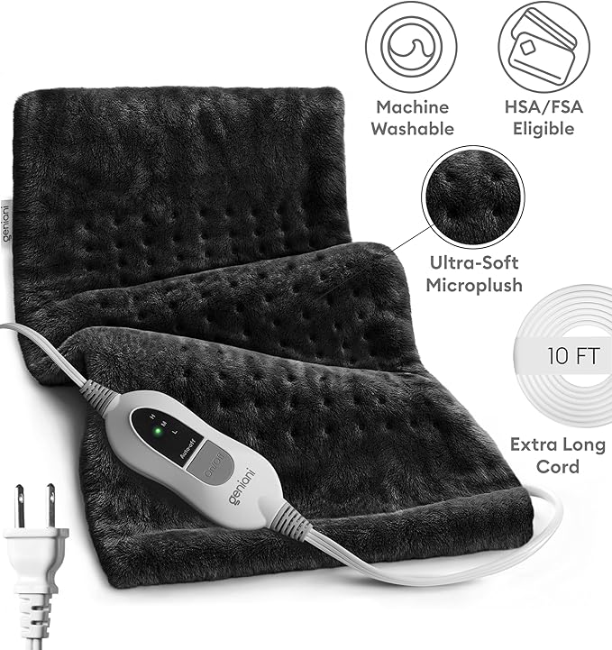 GENIANI Mothers Day Gifts for Mom – Electric Heating Pad for Back, Neck & - Image 5
