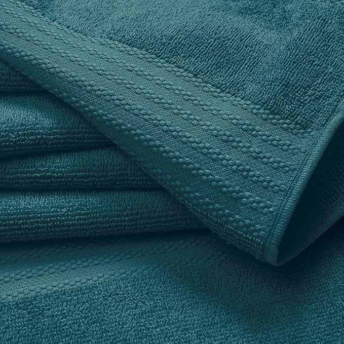 GLAMBURG Ultra Soft 6-Piece Hand Towel Set 16x28-100% Ringspun Cotton - Image 2