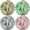 Loofah Sponge Pack of 4, Deep Cleansing Body Scrubber by GoWorth