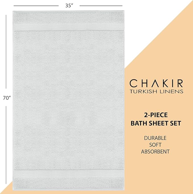 Chakir Turkish Linens, 100% Cotton Premium Quality Turkish Bath Sheets - Image 5