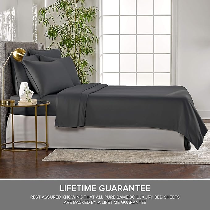 Pure Bamboo Twin XL Sheets, Genuine 100% Organic Viscose Derived from Bamboo - Image 4