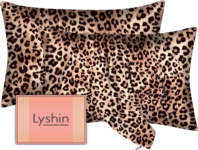 Silk Pillow Cases 2 Pack Standard Size by LYSHINSILKPILLOWCASES