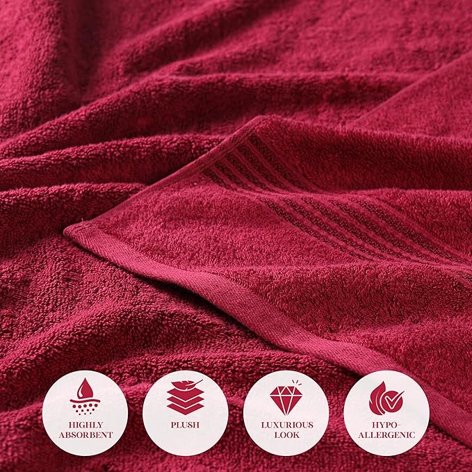 Superior Egyptian Cotton 2-Piece Bath Sheet Towel Set, Oversized Body Towels - Image 8