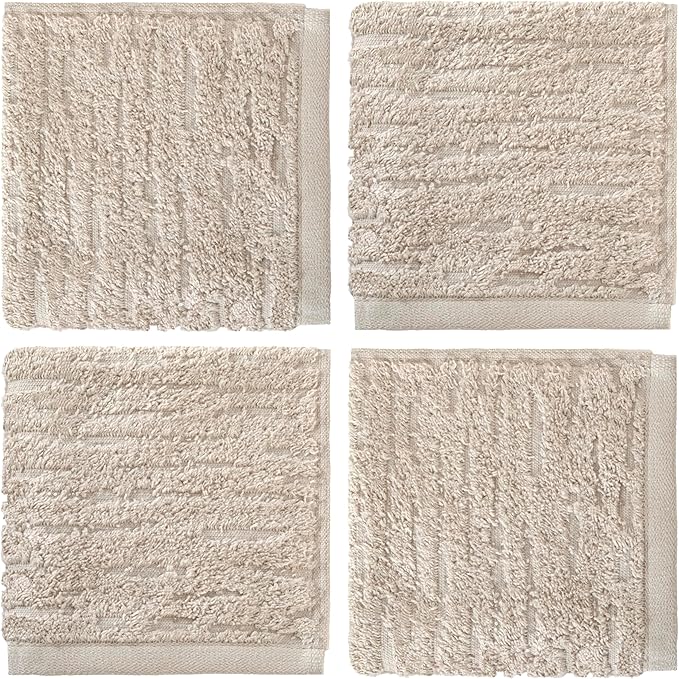 SKL Home CloudSoft Cotton Luxury 4-Piece Washcloth Set - Image 6