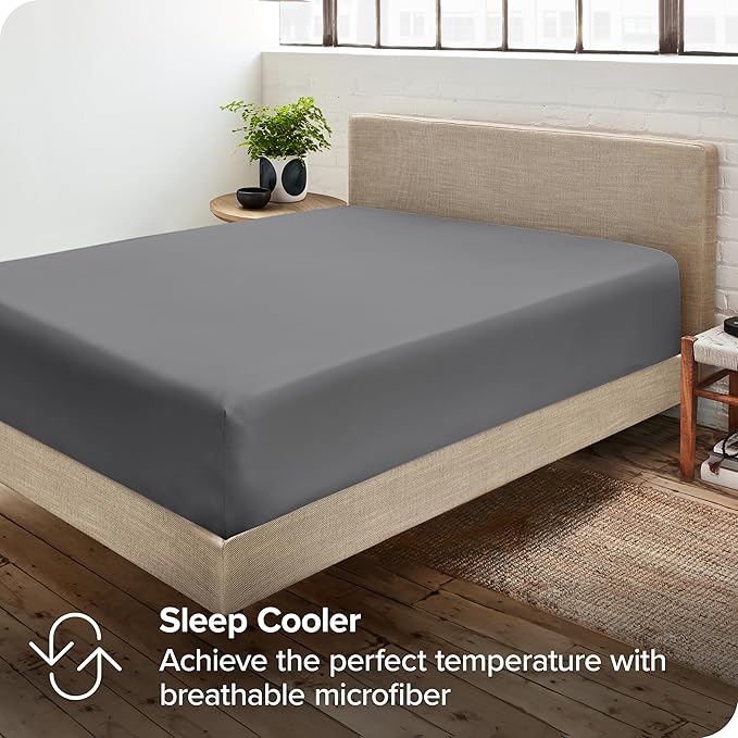 Bare Home 5-Pack Fitted Bottom Sheets Twin - Image 6