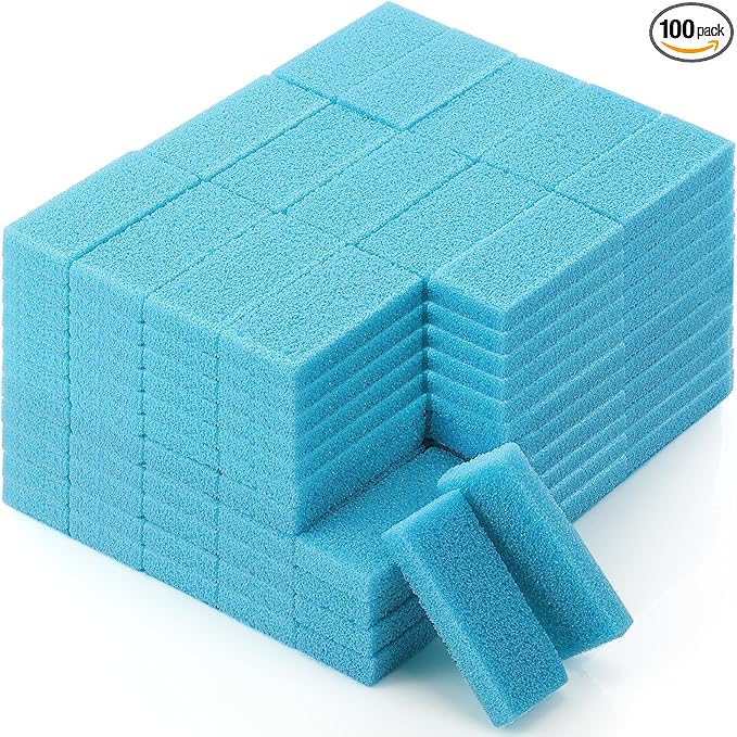Batiyeer 100 Pcs Pumice Stone for Feet Scrubber Dead Skin Disposable Pedicure by Batiyeer