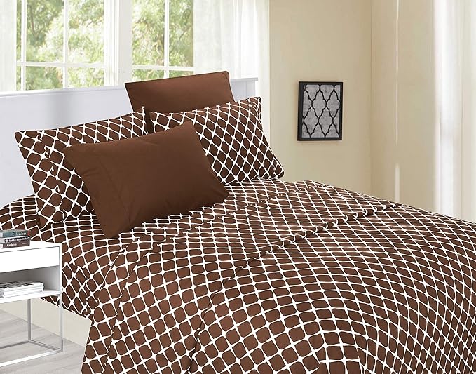 Elegant Comfort Luxury Soft Bed Sheets Bloomingdale Pattern - Image 2