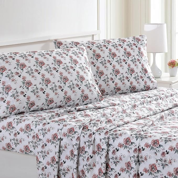 Modern Threads Printed 3-Piece Extra Soft Bedding Sheets & Pillowcase Set - Image 2