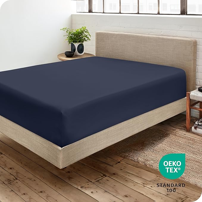 Bare Home Fitted Bottom Sheet Queen Size - Image 4