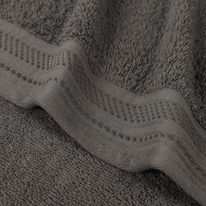 Superior Honeycomb 100% Cotton 500 GSM 12 Piece Bath Towel Set, 6 Washcloths - Image 6