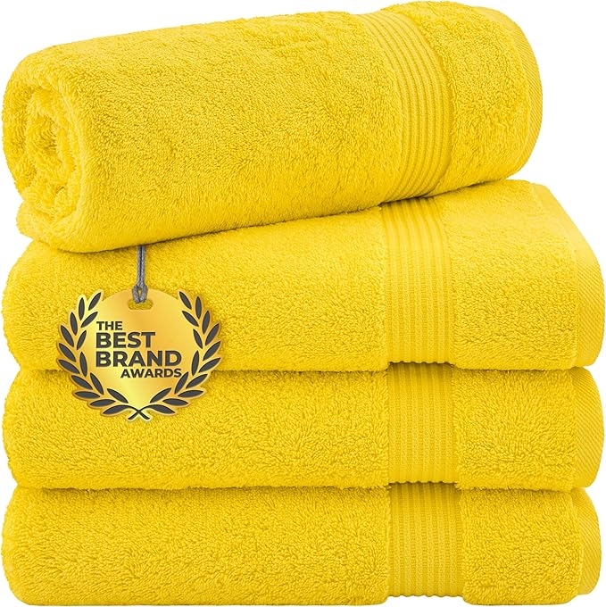 Cotton Paradise 4 Piece Turkish Bath Towels by UNITEDHOMETEXTILE