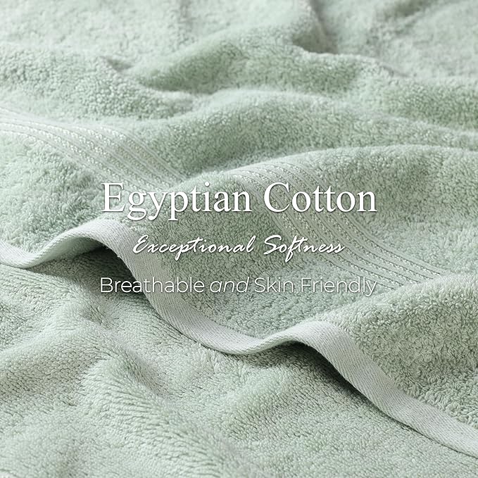 Superior Egyptian Cotton 2-Piece Bath Sheet Towel Set, Oversized Body Towels - Image 7