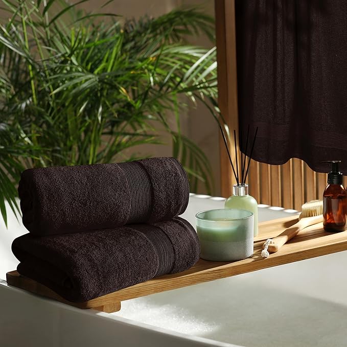 Belizzi Home 4 Pack Bath Towel Set 27x54, 100% Ring Spun Cotton, Ultra Soft - Image 4