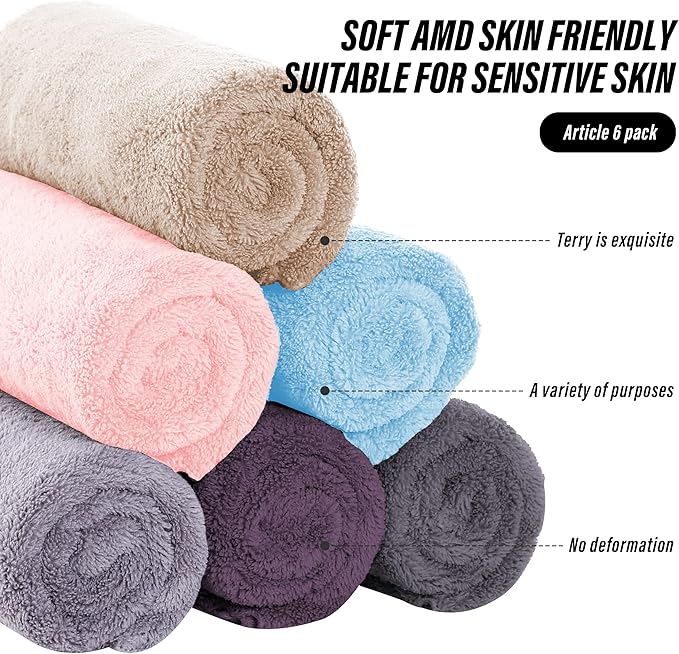 MOONQUEEN 6 Pack Premium Hand Towels - Image 7