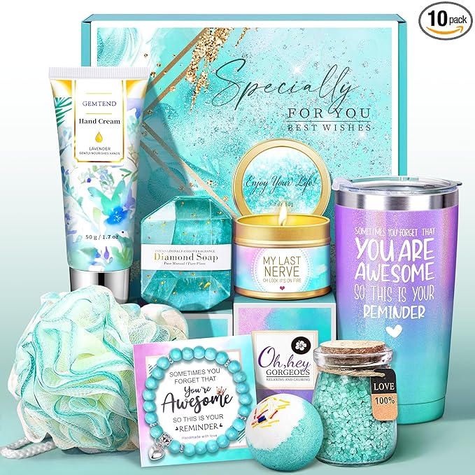 Birthday Gifts for Women, Gifts for Women, Girlfriend, Relaxing Spa Gifts by GEMTEND