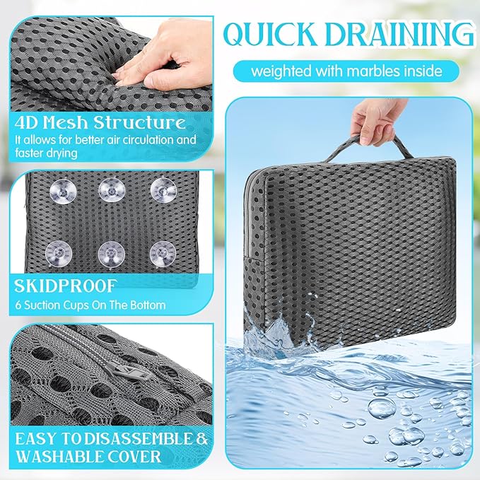 Novabright Bath Pillow and Mat Set - Image 4