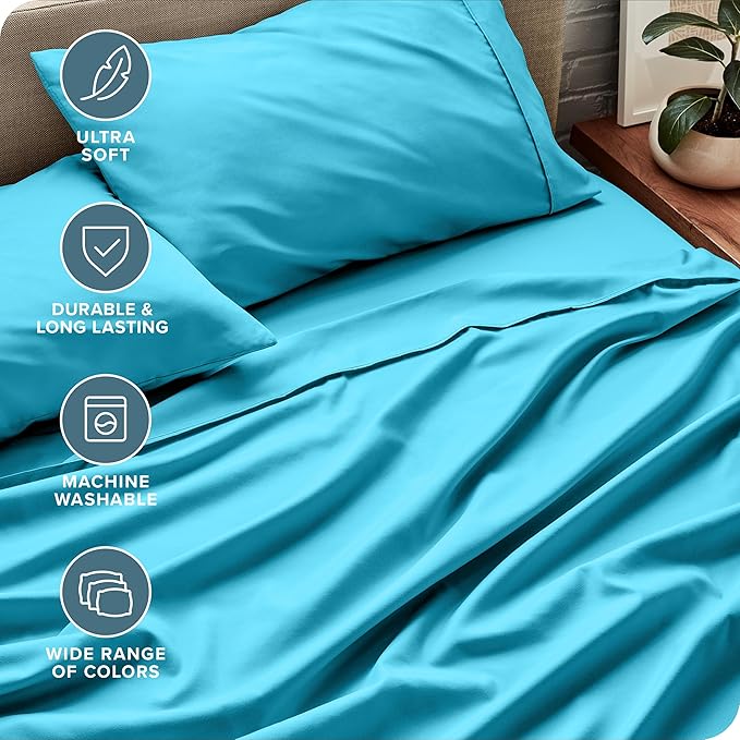 Bare Home Split Head Flex King Sheet Set - Image 5