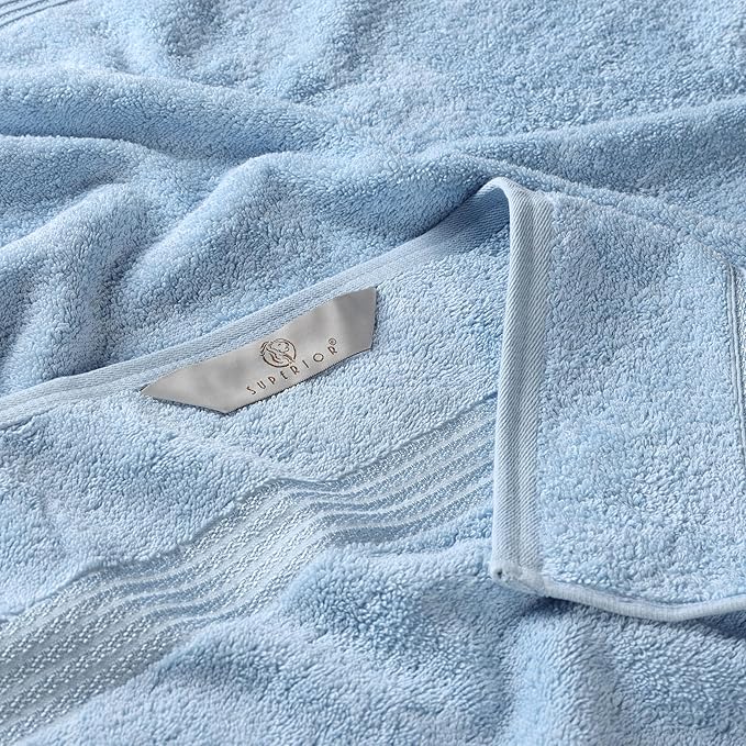 Superior Egyptian Cotton 2-Piece Bath Sheet Towel Set, Oversized Body Towels - Image 5