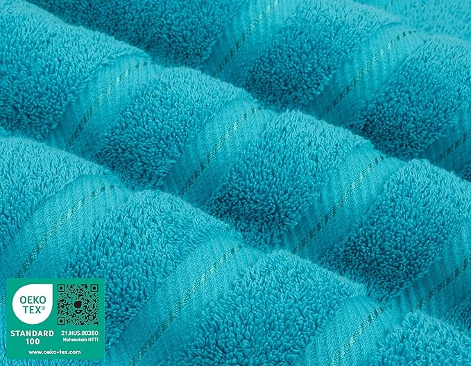 American Soft Linen Luxury 4 Piece Bath Towel Set, 600 GSM 100% Cotton Turkish - Image 3