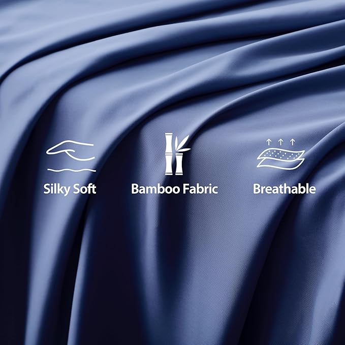 Bamboo Viscose Flat Sheets Only, Sateen Weave Twin Size Flat Sheet Only - Image 2