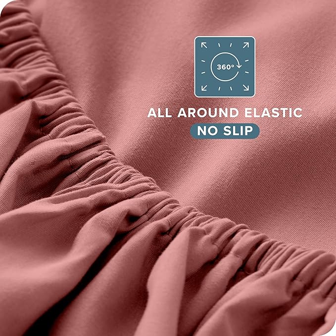 Bare Home Split Head Flex King Sheet Set - Image 7