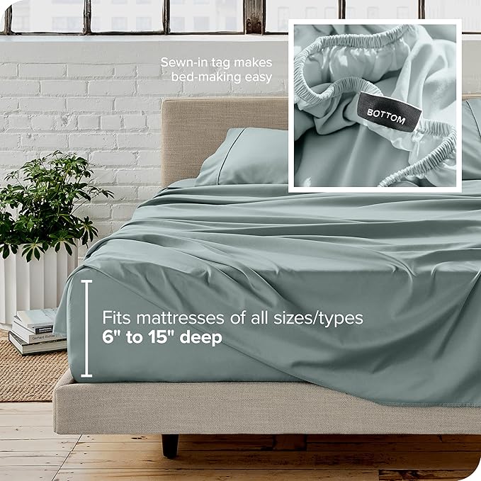 Bare Home Split Head Flex King Sheet Set - Image 6