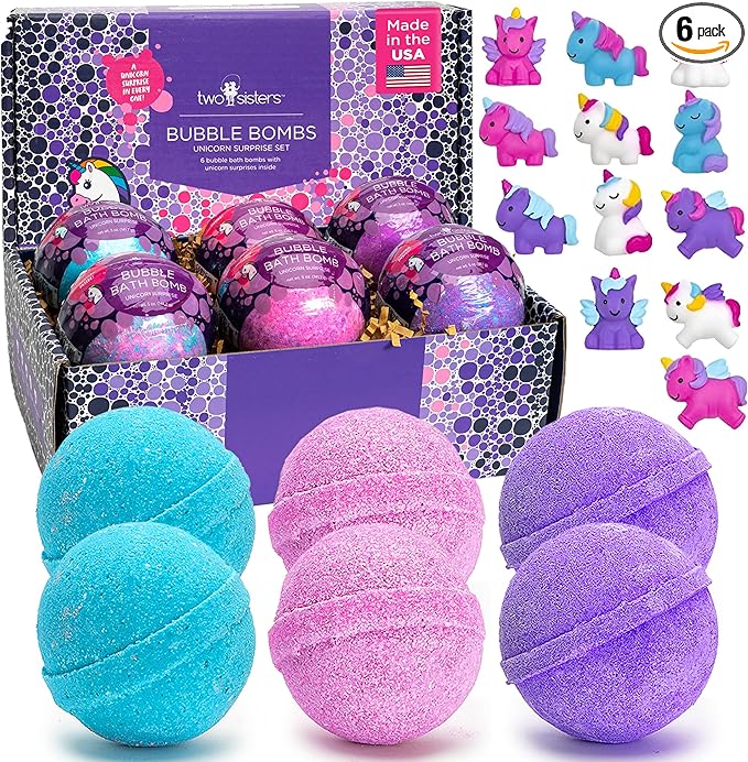 Unicorn Bath Bombs for Girls by TwoSisters