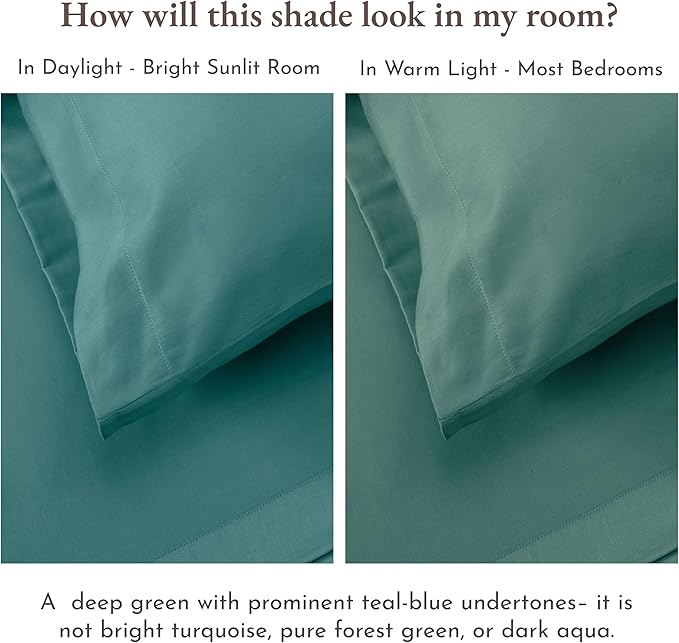California Design Den Natural 100% Cotton Sheets Queen Size Bed - Image 5
