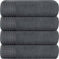 GLAMBURG Ultra Soft 4 Pack Oversized Bath Towel Set 27x54 inches, 100% Cotton by GLAMBURG