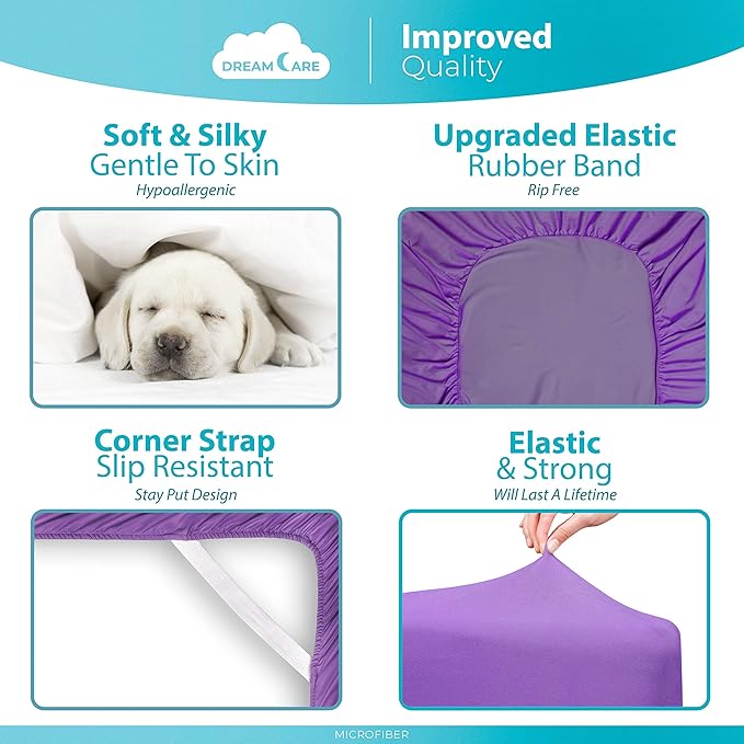 DREAMCARE Twin XL Fitted Sheet - Image 6
