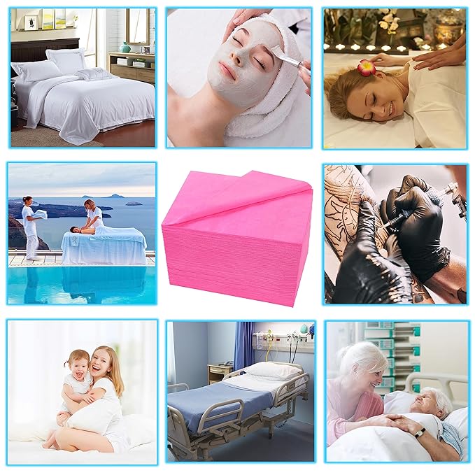 Disposable Bed Sheets 200 Pcs 31" x 71" Massage Table Sheets Non Woven Fabric - Image 6