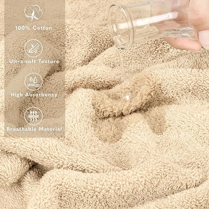American Soft Linen 35x70 Jumbo Large Bath Towel, 600 GSM 100% Cotton Turkish - Image 4