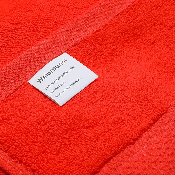 Cotton Bath Towels Set, 2-Piece Set Super Absorbent Quick Drying, Suitable - Image 8
