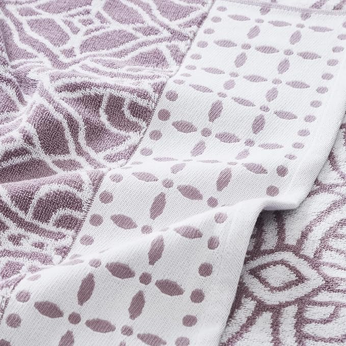 Modern Threads Monroe 6-Piece 100% Cotton Towel Set – Reversible Yarn Dyed - Image 3